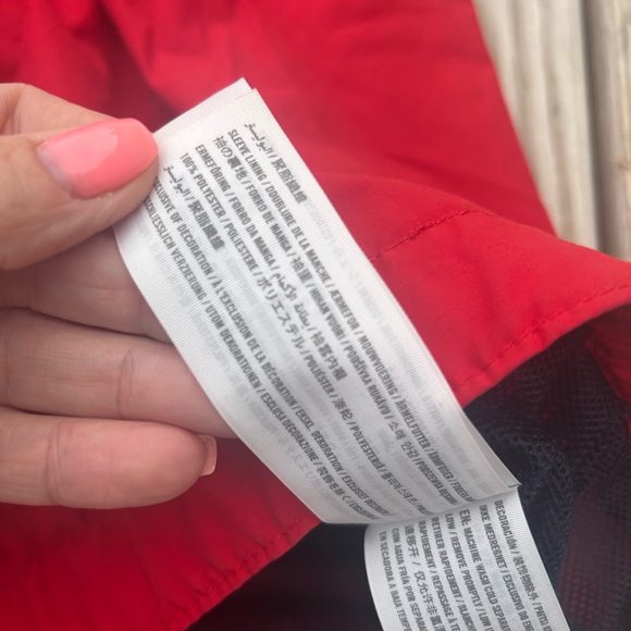 Abercrombie & Fitch Jacket‎ Mens Small Red Windbreaker Full Zip Y2K Preppy Logo - Picture 11 of 11